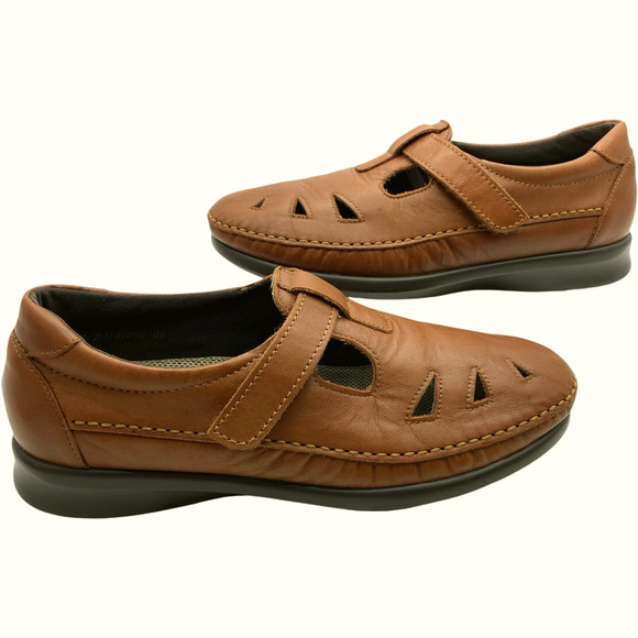 SAS Tripad Comfort Roamer Womens Size 8 Brown Leather Soft Step Mary Jane USA - Picture 7 of 8